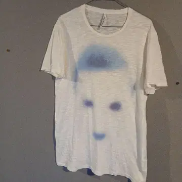 닐 바렛 얼굴 프린트 T셔츠 화이트