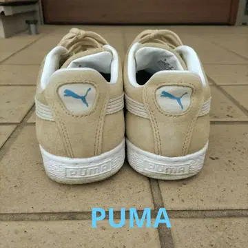 PUMA 베이지 스웨이드 스니커즈