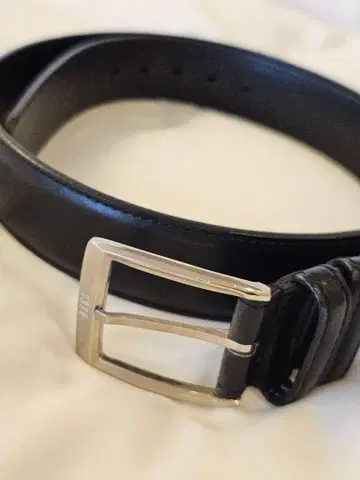 OAKS LONDON 블랙 가죽 벨트 약 90cm