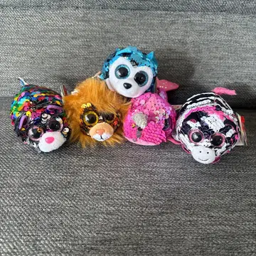 t y 반짝반짝 봉제 인형 마스코트 5개 세트