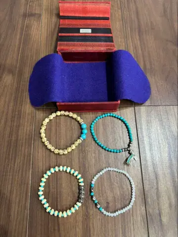 CHAN LUU 팔찌 4세트 박스 포함