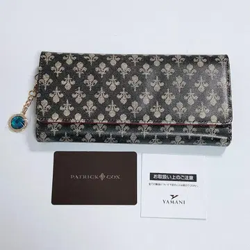 BM12 미사용품 패트릭 콕스 장지갑 데님 패턴 가죽 지갑
