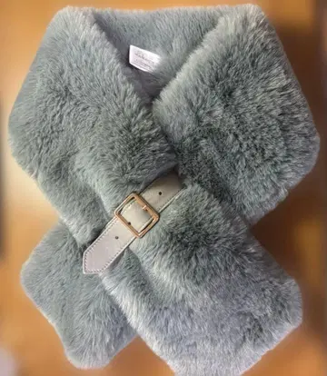 [ 오늘까지의 최종 가격 ] FURLA 인조 모피 티펫 다크 그레이