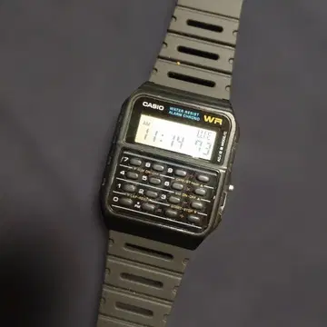 [ 단종품 ] CASIO CR-35W 디지털 시계 블랙
