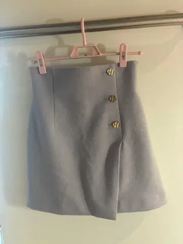 WILLSELECTION 버튼 부착 타이트 스커트