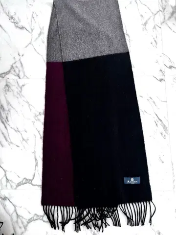 Aquascutum 아쿠아 스큐텀 머플러 캐시미어 100%