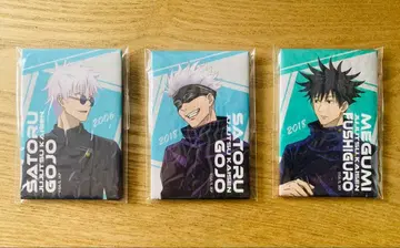 주술회전 긴다코 스퀘어 캔뱃지 고죠 사토루 후시구로 메구미