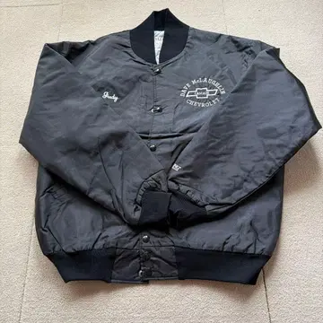 빈티지 나일론 자켓 블랙 시보레