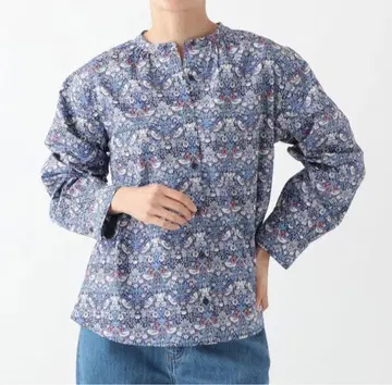 [새상품] 애프터눈 티 리버티 프린트 셔츠 블라우스