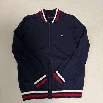 타미힐피거 스웨터 집업 네이비 M 사이즈