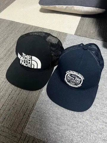 THE NORTH FACE 트래커 캡 블랙 세트