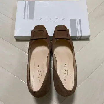 MELMO 스웨이드 베이지 하이힐