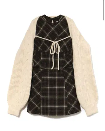 andmary Mimi check set mini dress