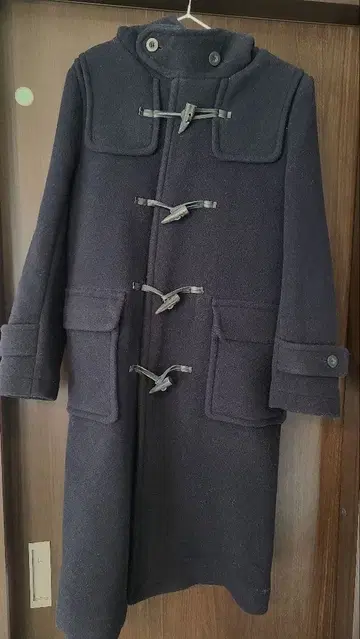 새상품급 지나시스 더플 코트 사이즈 F 네이비