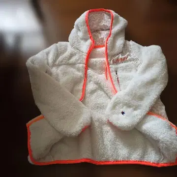 TOMMY 화이트 플리스 자켓