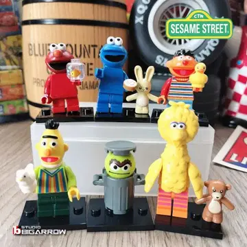 세서미 스트릿 미니 피규어 6개 세트 SESAMESTREET 엘모