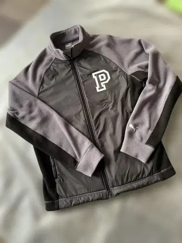 PUMA 풀집업 재킷 그레이 블랙