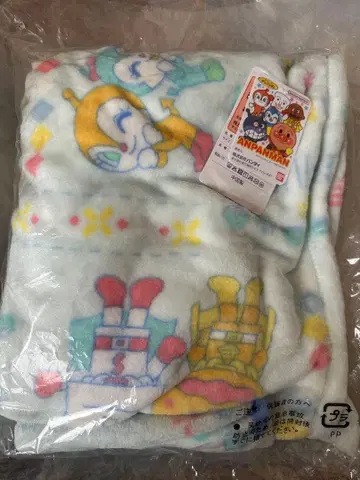 호빵맨 낮잠 담요 스카이블루