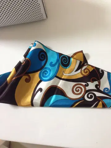 스카프 예쁜 색상 백 정사각형 잡화 대형 스톨 백 스카프