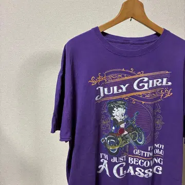 Betty Boop 베티짱 티셔츠 퍼플 XL 상당