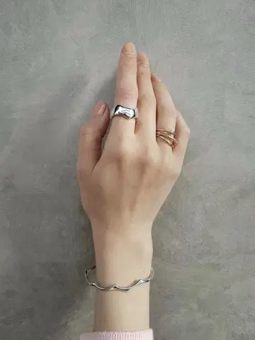 아틀리에 카오루 Kaoru 로즈 반지 (L) (실버)