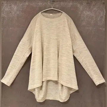 [ 45R ] 울 긴팔 니트 와이드 실루엣 드롭 숄더 (사이즈 0)