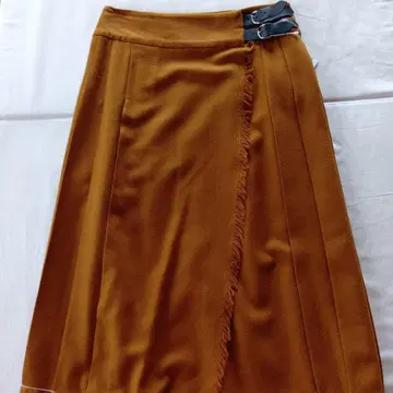 랩 스커트 오렌지 브라운