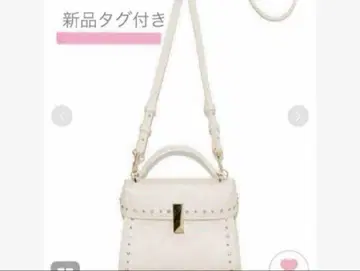 새상품 셀포드 비쥬 스터드 미니백 화이트