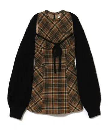 andmary Mimi check set mini dress