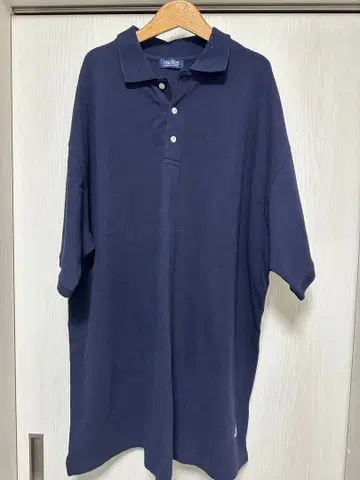 Nautica 빅 실루엣 피케 셔츠 네이비