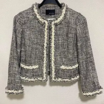 [ 새상품급 ] m's select 노카라 트위드 자켓 36