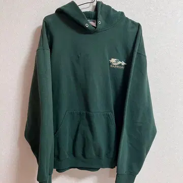 90s~00s WA WARRIORS 자수 후드티 LGG 다크 그린