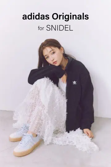 snidel adidas 블랙 보아 자켓