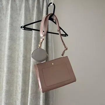 grove 핑크 숄더백 코인 케이스 포함