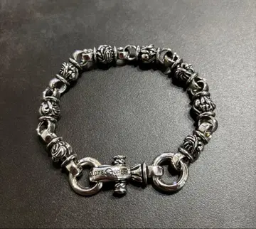 실버 비즈 디자인 팔찌