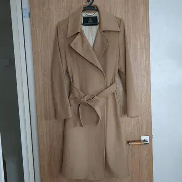 새상품급! 고급! 이네드 캐시미어 100% 트렌치코트 롱 코트 카멜