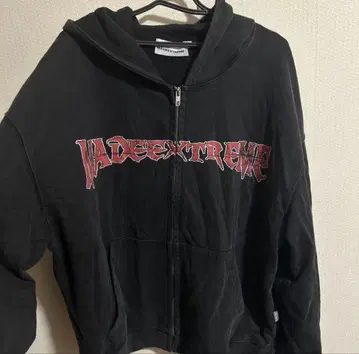 MADEEXTREME 오버 사이즈 블랙 후드티 L