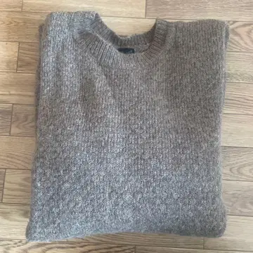 크루넥 니트 스웨터 [ 브라운 ]