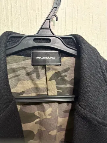 MAD HOUND 비즈니스 자켓 블랙 카모플라쥬