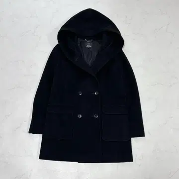 23구 후디드 코트 코트 캐시미어 양모 램스울 빅 사이즈 40