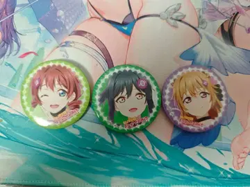 러브 라이브! 니지가사키 에마 시오코 카나타 c106 캔뱃지 3개 세트