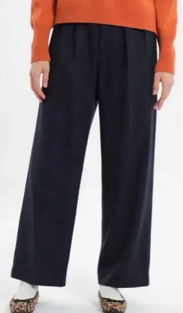 매킨토시 철학 소프트 삭소니 와이드 팬츠 네이비 M