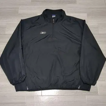 리복 나일론 자켓 하프 지퍼 블랙 XL