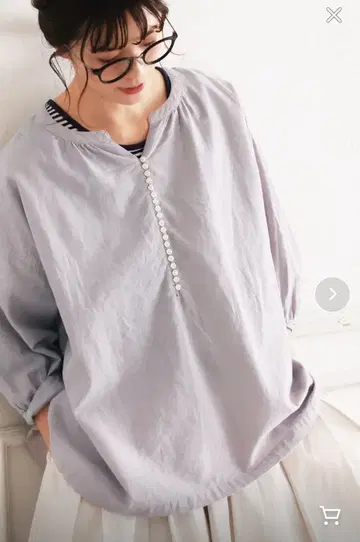 soulberry 그레이 버튼 블라우스 빅 사이즈