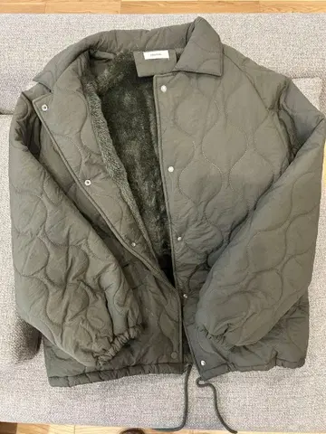 몬스터 퀼팅 코트 보아 안감 아우터