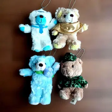 테디베어 키링 4개 세트