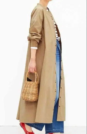 리브인컴포트 펠리시모 셔츠 원피스 사토 시오리 씨 카키