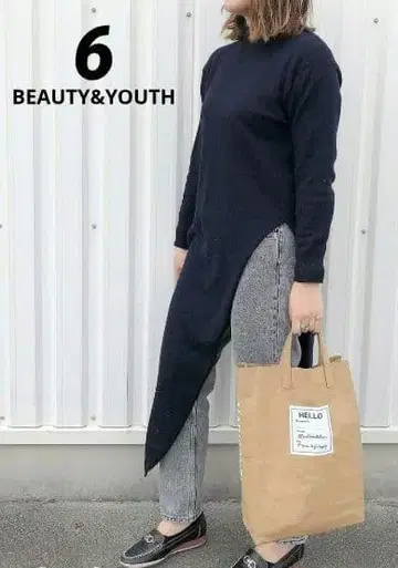 6(Roku) LOOP TURTLE NECK KNIT