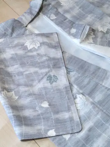 순수 실크 아름다운  이중 기모노