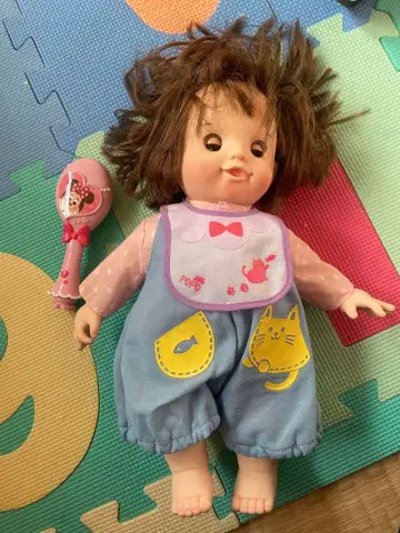 포포짱 인형 고양이 포켓 부착 빗 포함